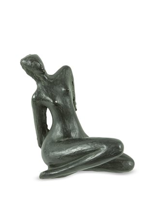 FERRABINI GIOVANNI Italia 1909 - 1969 "Donna seduta al sole" 1954 30x32x45...