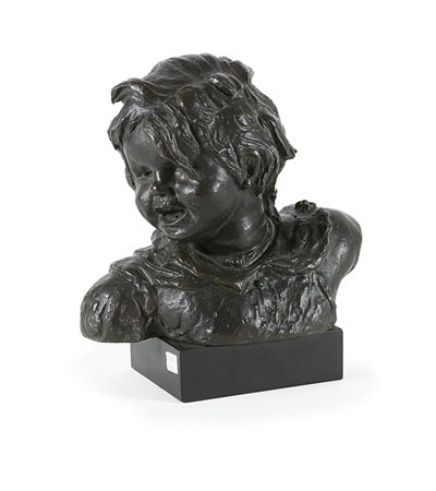 TERRACINI ROBERTO Torino 1900 - 1976 "Putto che ride" 1936 H 21 scultura in...