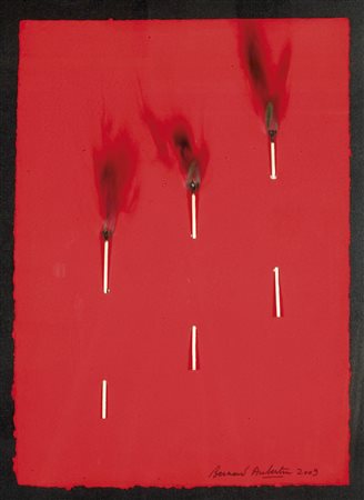 AUBERTIN BERNARD Fontenay-aux-Roses 1934 "Fiammiferi su carta rossa" 2009...