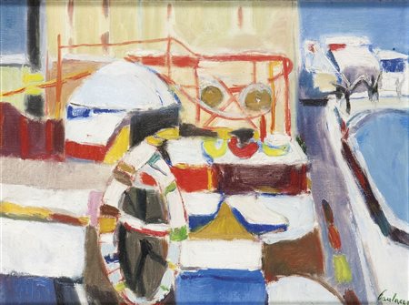 PAULUCCI ENRICO Genova 1901 - 1999 Torino "Luna park in Piazza Vittorio" anni...