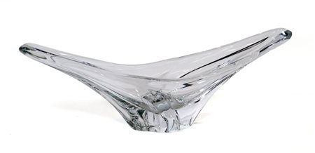 DAUM Centrotavola in cristallo. Anni '50 cm 19x59x14 Consulenza di Franco Borga.