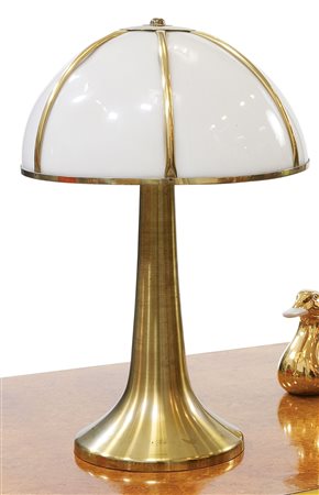 CRESPI GABRIELLA Lampada Fungo Lampada da tavolo in ottone e Plexiglass....