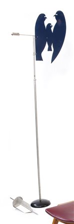 SCARPA AFRA E TOBIA Segnavento Uccelli Blu. Acciaio inossidabile, fusione di...