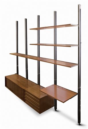 BORSANI OSVALDO E22 Sistema coordinato di elementi componibili in palissandro...