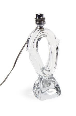 DAUM Lampada in vetro. Firmata Daume France 1954 Componenti elettrici firmati...