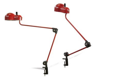 COLOMBO JOE Topo Due lampade a morsetto. Prod. Stilnovo. lung cm 93 Bibl.:...