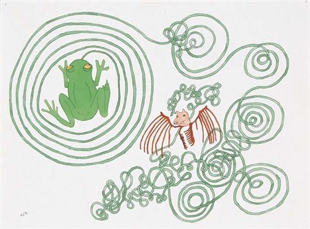 FARBER NEIL Winnipeg (Canada) 1975 Senza Titolo tecnica mista su cartoncino...