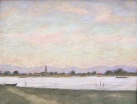 GIOVANARDI DANIELE Modena 1950 Ultime Luci A S.Erasmo 2007 pastelli su tavola...