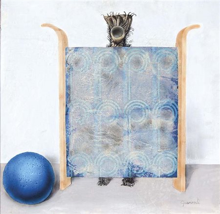 GUARIENTI CARLO Treviso 1923 Rebus Della Poltrona 1974 tecnica mista e...