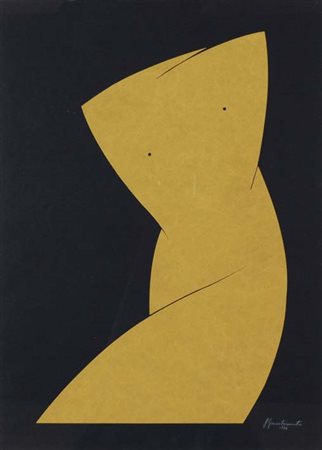 TRAMONTIN GIANFRANCO Venezia 1931 Nudo 1996 tecnica mista e collage su...