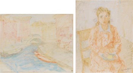 SEMEGHINI PIO Quistello 1879 - Verona 1964 Burano - Figura 1951 lotto di due...