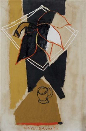 GIANQUINTO ALBERTO Venezia 1929 - Jesolo (Ve) 2003 Il Quadrifoglio 1962 olio...