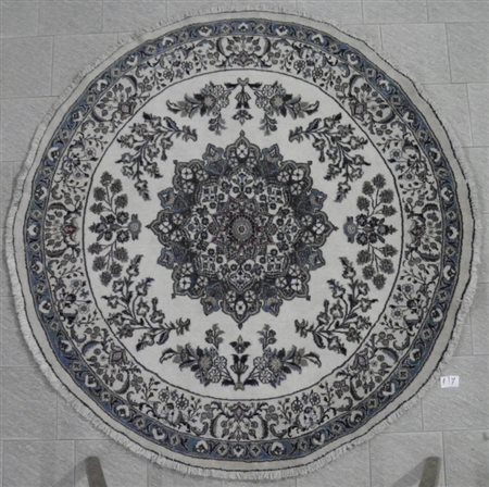 TAPPETO NAIN TABAS IRAN diametro 195 cm