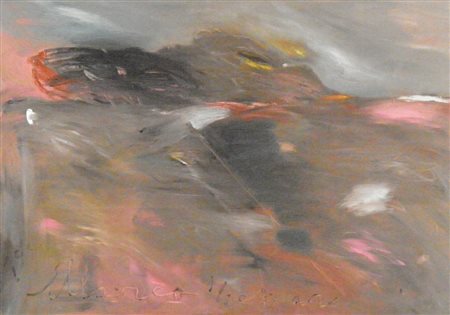 TESSARO MARCO SENZA TITOLO OLIO SU TELA cm 70 x 100 Firma in basso al centro...