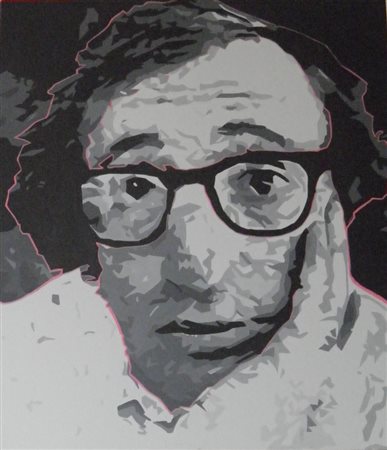 KOKOSINSKI BARTOSZ 1984 WOODY ALLEN, 2012 OLIO SU TELA cm 105 x 90 Firma,...