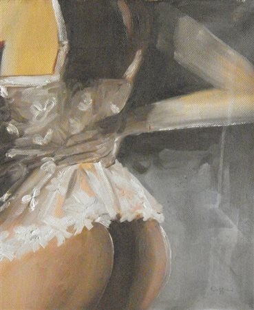 COFFRINI SENZA TITOLO OLIO SU TELA cm 30 x 25 Firma in basso a destra