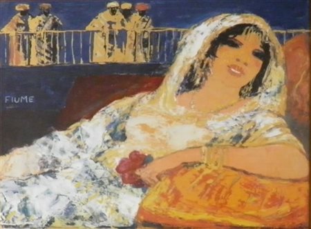 FIUME SALVATORE COMISO 1915 MILANO 1997 LA FAVORITA CERAMICA SMALTATA...