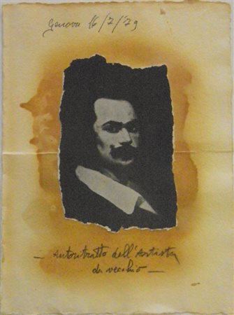 COSTA CLAUDIO ALBANIA 1942 GENOVA 1995 AUTORITRATTO DELL'ARTISTA DA VECCHIO,...