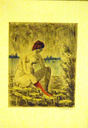 VIVIANI VITTORIO MILANO 1909 NOVA MILANESE 1998 SENZA TITOLO, 1980 LITOGRAFIA...