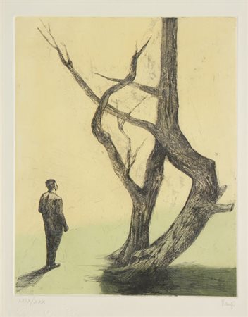 Giuliano VANGI Barberino del Mugello 1931 Senza titolo acquaforte etching cm...