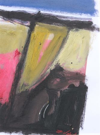 Rino VALIDO Varazze 1947 Senza titolo tecnica mista su cartoncino mixed media...