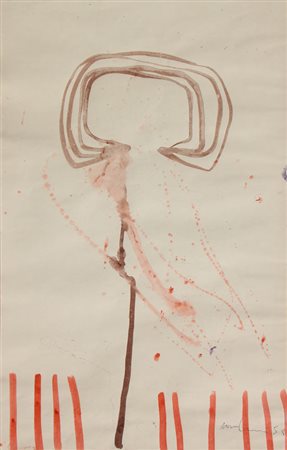 Ettore SORDINI Milano 1934 Senza titolo, 1958 acquarello su carta watercolour...