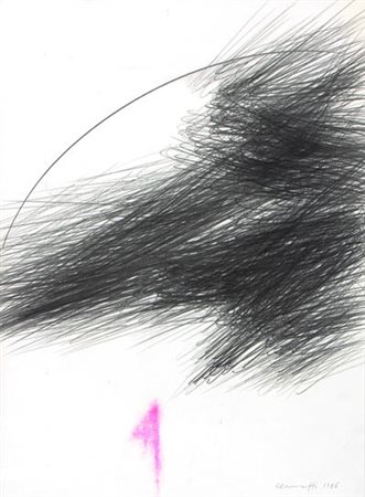 Carlo LORENZETTI Roma 1934 Senza titolo, 1986 tecnica mista su carta mixed...