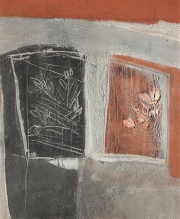 Giorgio CELIBERTI Udine 1929 Fiori fossili affresco su tela fresco painting...