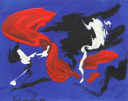 Gerard SCHNEIDER Saint Croix 1896 - Parigi 1986 Senza titolo, 1967 pittura su...