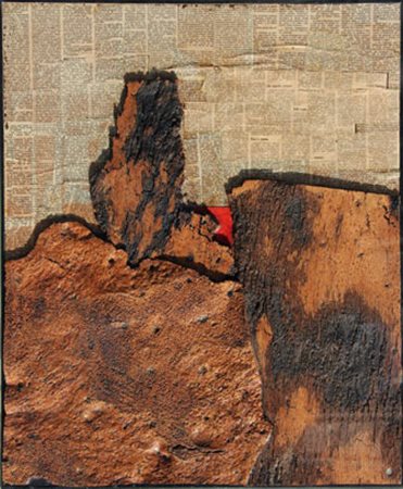 Roberto CRIPPA Monza 1921 - Bresso 1972 Landscape, 1965 collage e sugheri su...