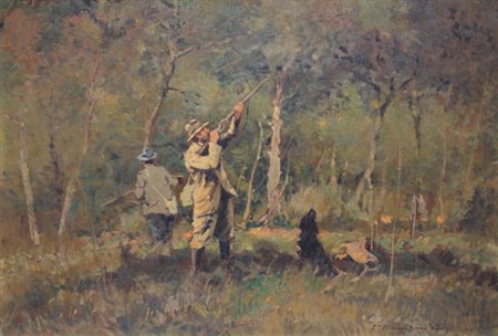 Carlo DOMENICI Livorno 1898 - Portoferraio 1981 Senza titolo olio su tavola...