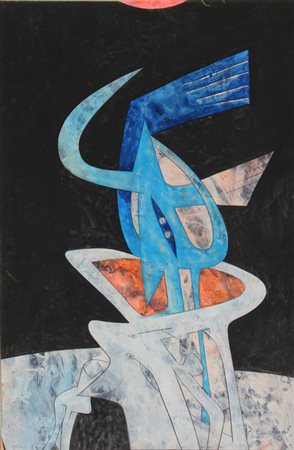 Gianni DOVA Roma 1925 - Pisa 1991 Totem olio su tela oil on canvas cm 75×50...