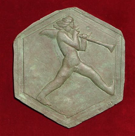 Marino MARINI Pistoia 1901 - Viareggio 1980 Putto (formella), 1925 bronzo...