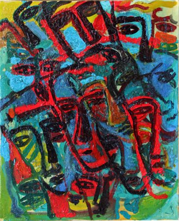 Sandro CHIA Firenze 1946 L’enigma del mondo, 1997 olio su tela oil on canvas...