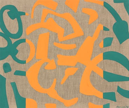 Carla ACCARDI Trapani 1924 Verde-arancio, 1995 acrilico su tela acrylic on...