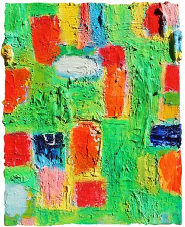 Nicola DE MARIA Foglianise 1954 Testa + Dipinto amoroso, 1996 olio su tela...