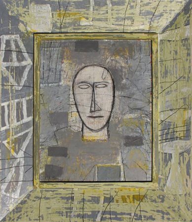 Mimmo PALADINO Paduli 1948 Senza titolo, 2003 olio su cartoncino applicato su...