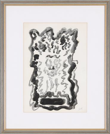 GUIDI VIRGILIO (1891 - 1994) Senza titolo. Acquarello su carta. Cm 35,00 x...