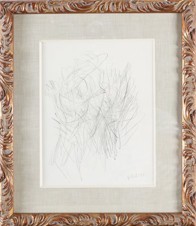 GILIOLI EMILE (1911 - 1977) Senza titolo. 1959. Matita su carta. Cm 25,00 x...