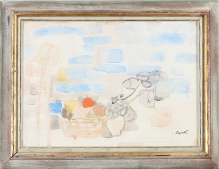 SAETTI BRUNO (1902 - 1984) Senza titolo. Matita su carta. Cm 46,50 x 34,00....