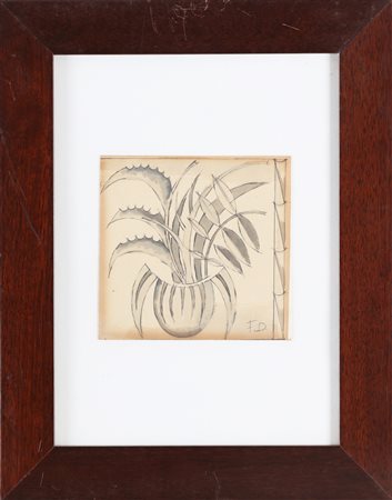 DEPERO FORTUNATO (1892 - 1960) Senza titolo. mista su carta. Cm 13,00 x...