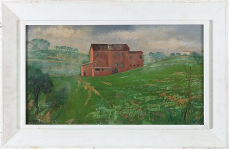 LUCCHESI MARIO (n. 1919) Senza titolo. 1966. Olio su tavola. Cm 70,00 x...