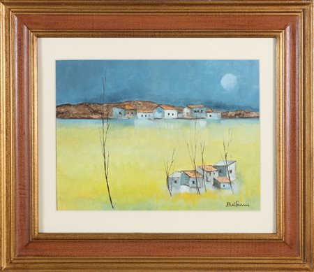 BETTARINI LIDO (n. 1927) Senza titolo. Olio su tela . Cm 40,00 x 30,00. Firma...