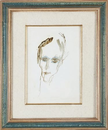 TRECCANI ERNESTO (1920 - 2009) Senza titolo. Tecnica mista su tela. Cm 22,00...