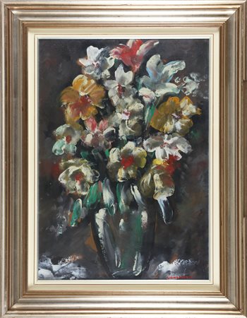 GIANDANTE X (1900 - 1984) Senza titolo. Olio su tavola. Cm 50,00 x 70,00....