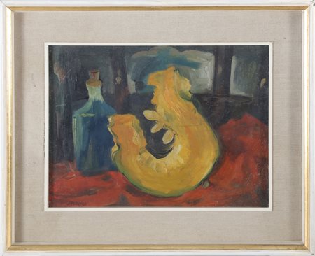 SPREAFICO LEONARDO (1907 - 1974) Natura morta. Olio su tavola. Cm 40,00 x...