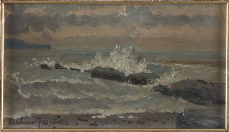 FERRARI ARTURO (1861 - 1932) Senza titolo. Olio su tavoletta. Cm 23,00 x...
