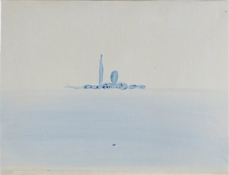 GUIDI VIRGILIO (1891 - 1994) Bacino di San Giorgio. Olio su tela . Cm 40,00 x...