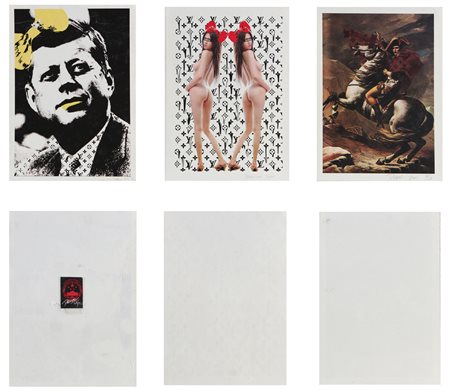 DEATH NYC (n. 1979) Lotto composto da 3 litografie. Litografia. Cm 22,50 x...