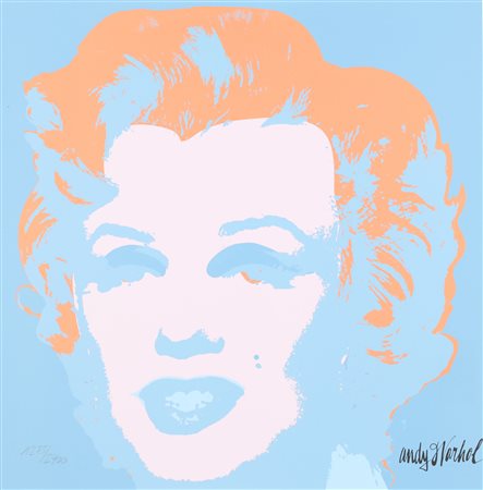 WARHOL ANDY (1928 - 1987) Marilyn. . Serigrafia. Cm 60,00 x 60,00. 1997/2400....